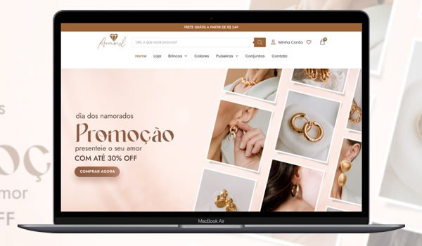 Loja Virtual Woocommerce amorel joias