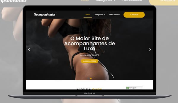 Site completo para acompanhantes de