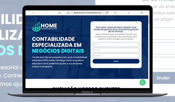 Landingpage para contador