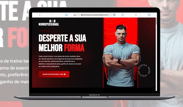 Landingpage para personal trainer