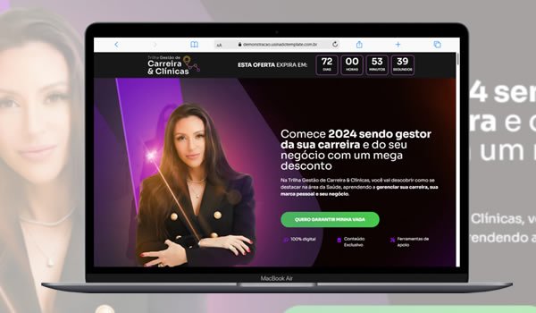 Landingpage para treinamentos e cursos