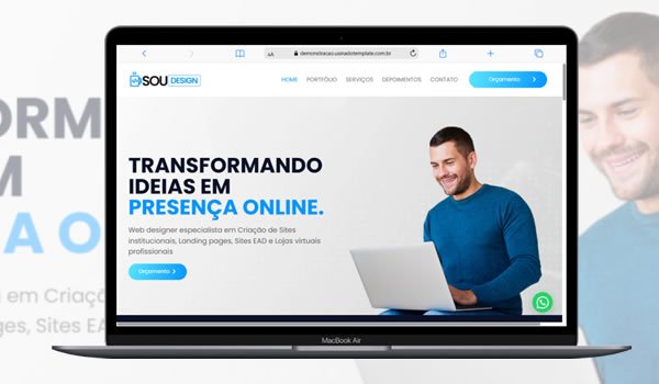 Template site para portfolio